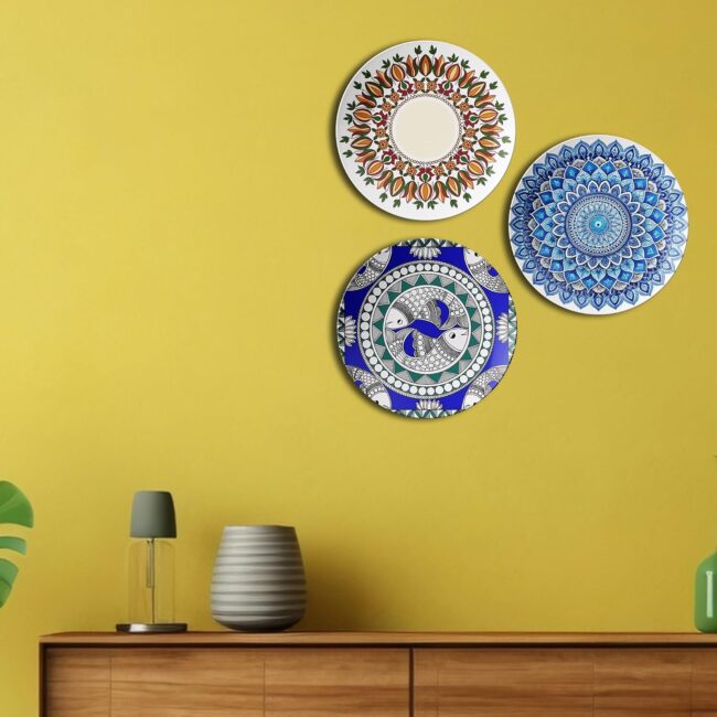 Decorative Plates with Mandalas Decorative Ceramic Wall Plates Set of 3. - Image 6