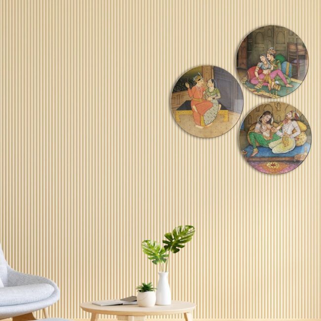 The Art of Seduction Decorative Ceramic Wall Plates Set of 3. - Image 6