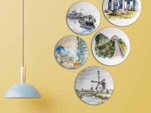 Where History Meets Beauty | Home Decoration | Living Room Wall Decoration | Décor Items | Gift Items (Set of 5)