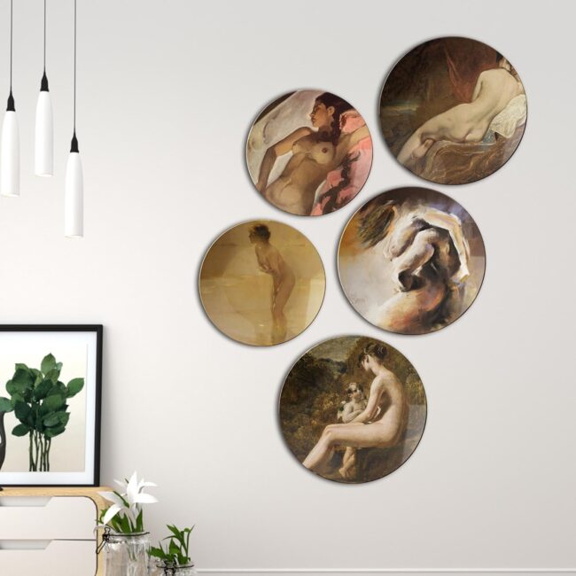 The Art of the Body | Home Decoration | Living Room Wall Decoration | Décor Items | Gift Items (Set of 5) - Image 2