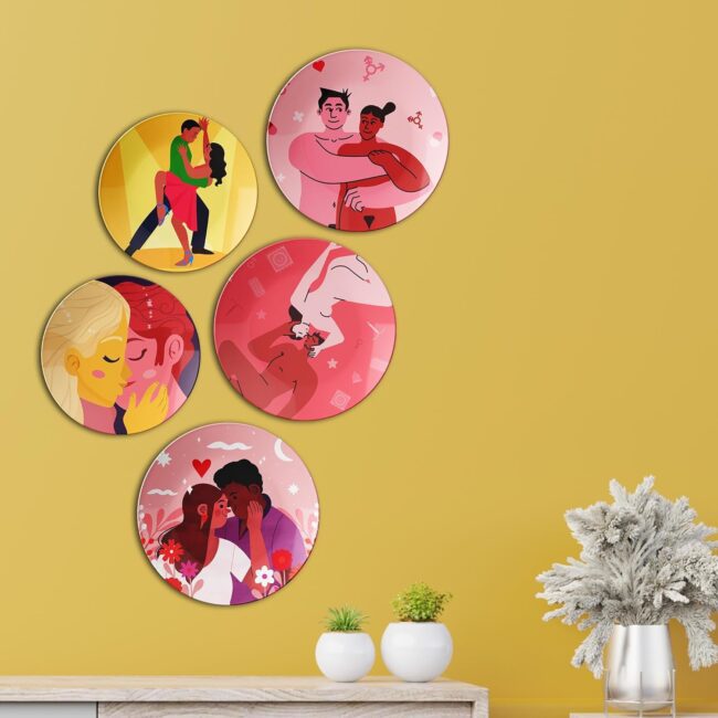 Cozy Moments | Home Decoration | Living Room Wall Decoration | Décor Items | Gift Items (Set of 5) - Image 3