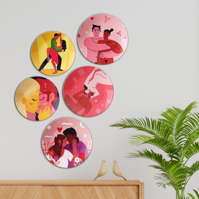 Cozy Moments | Home Decoration | Living Room Wall Decoration | Décor Items | Gift Items (Set of 5) - Image 5