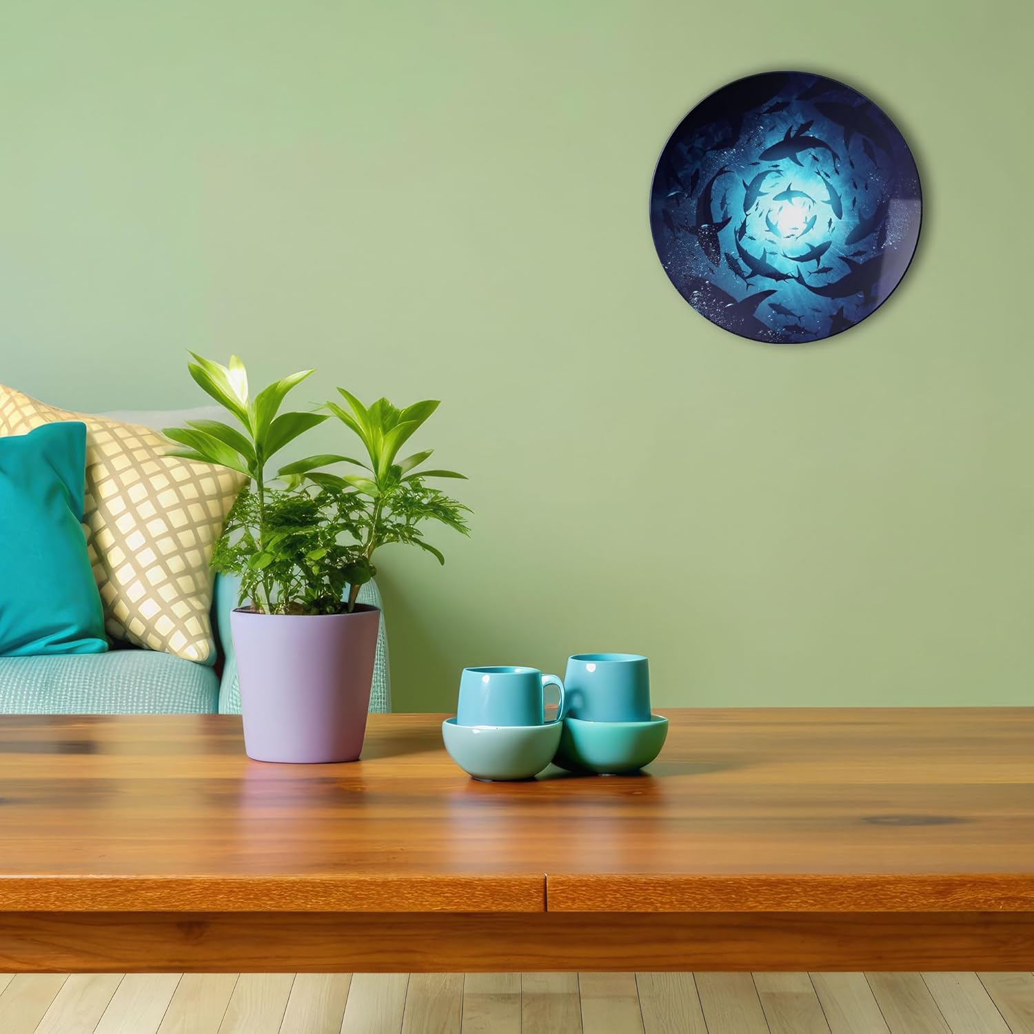 Ocean and Night Sky | Home Decoration | Living Room Wall Decoration | Décor Items | Gift Items (Set of 5) - Image 3