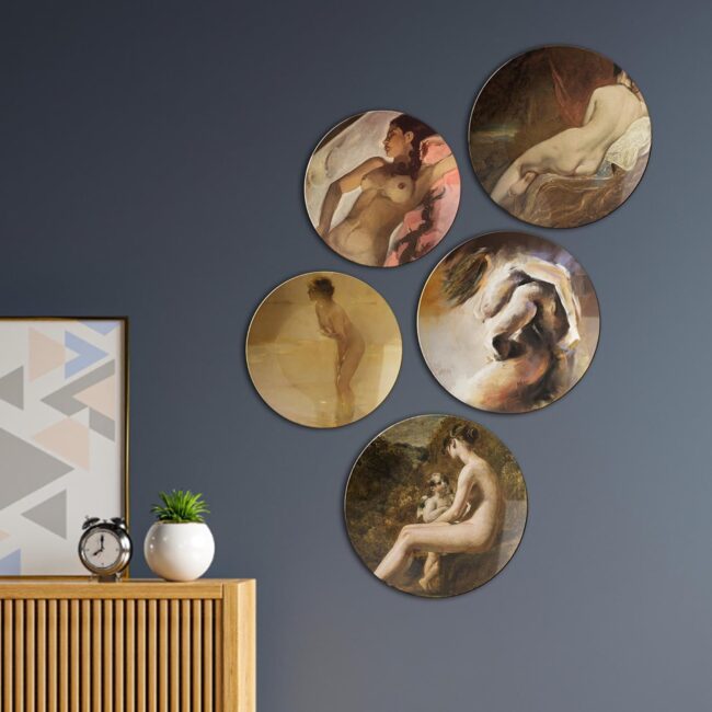 The Art of the Body | Home Decoration | Living Room Wall Decoration | Décor Items | Gift Items (Set of 5) - Image 5