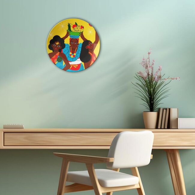 Celebrating Global Cultures | Home Decoration | Living Room Wall Decoration | Décor Items | Gift Items (Set of 5) - Image 5