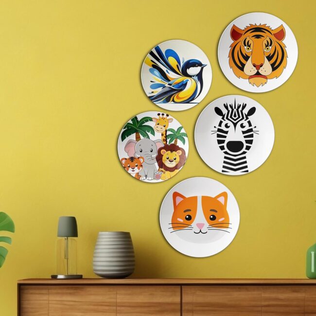 A Zoo in My Room | Home Decoration | Living Room Wall Decoration | Décor Items | Gift Items (Set of 5) - Image 5