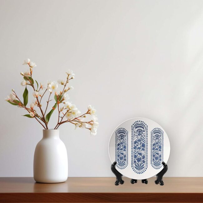 Architectural and Natural Elegance, Set of 3 Decorative Ceramic Wall Plates, Combo No -69 - Image 5
