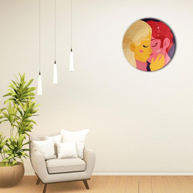 Kisses and Embraces | Home Decoration | Living Room Wall Decoration | Décor Items | Gift Items (Set of 5) - Image 4