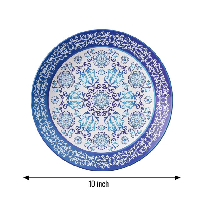 Blue Harmony: Chen Tai Style Decorative Plates, Set of 3 Decorative Ceramic Wall Plates, Combo No -115 - Image 3
