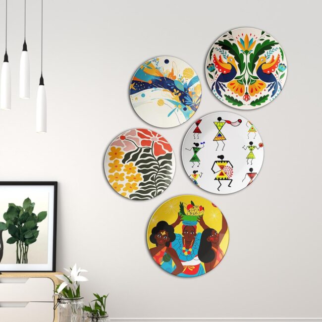 Celebrating Global Cultures | Home Decoration | Living Room Wall Decoration | Décor Items | Gift Items (Set of 5) - Image 6