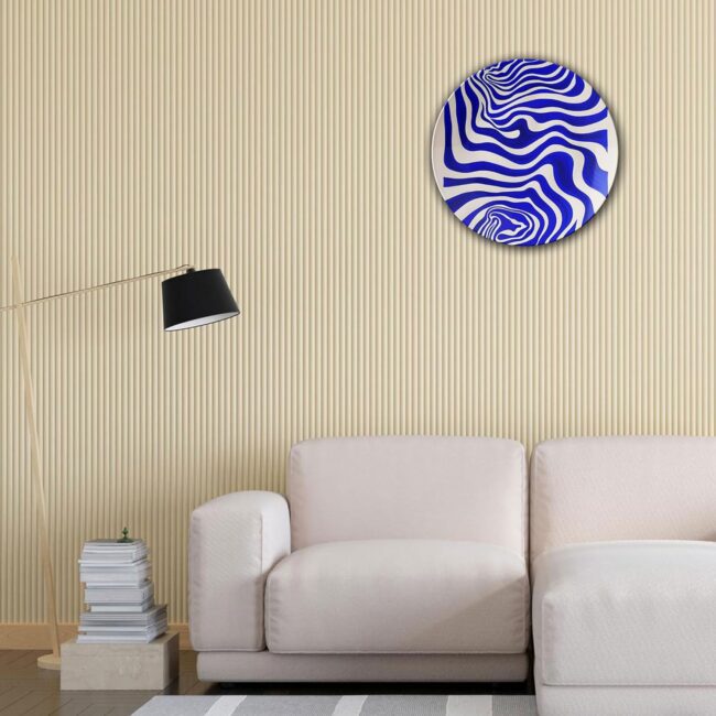 Blue Harmony | Home Decoration | Living Room Wall Decoration | Décor Items | Gift Items (Set of 5) - Image 4