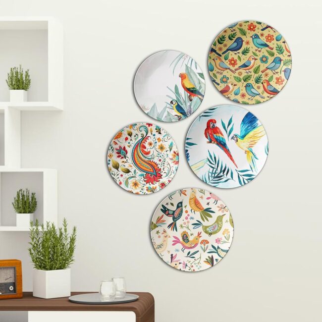 Wings and Petals | Home Decoration | Living Room Wall Decoration | Décor Items | Gift Items (Set of 5) - Image 5