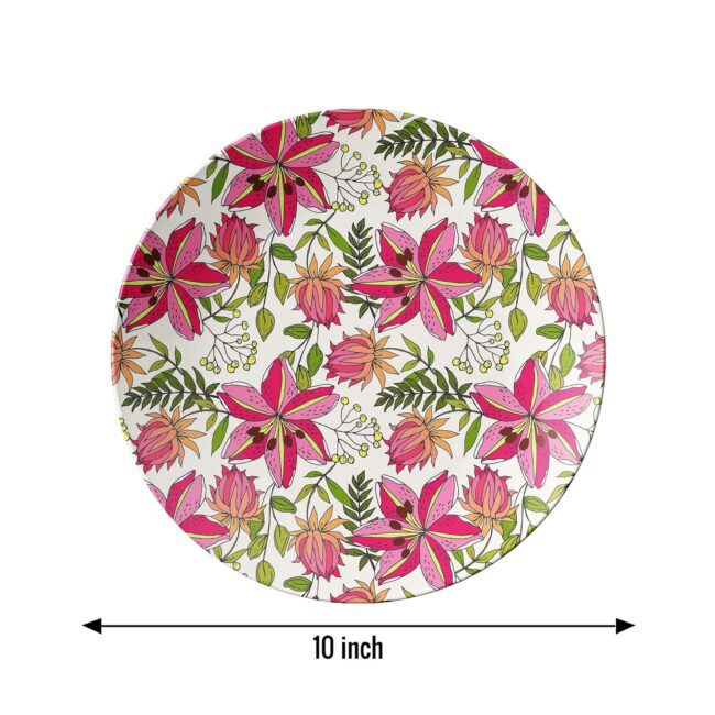 Garden Wall Medallions, Set of 3 Decorative Ceramic Wall Plates Combo No -73 - Image 5